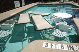 Should You Put Patio Furniture In The Pool During a Hurricane?