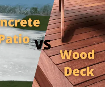 Which is cheaper a wood deck or a concrete patio