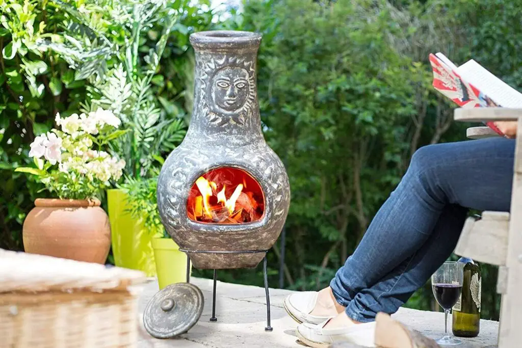 Can You Put a Chiminea Under a Covered Patio