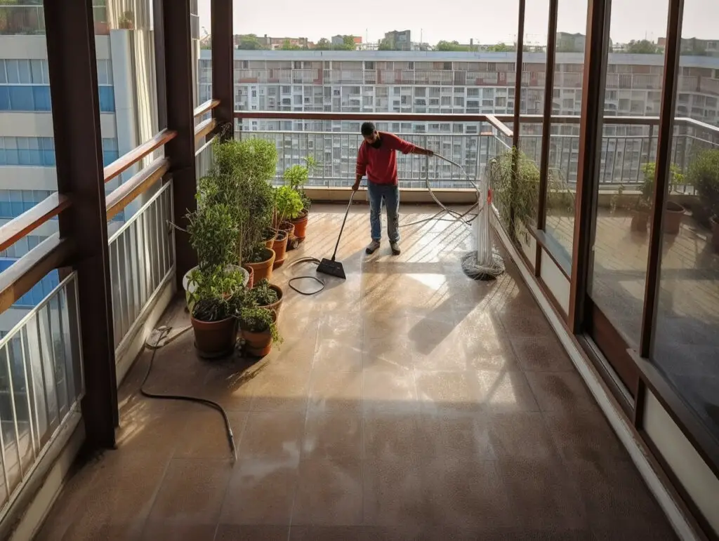 How to Clean Balcony Floor