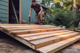 how to build shed ramp