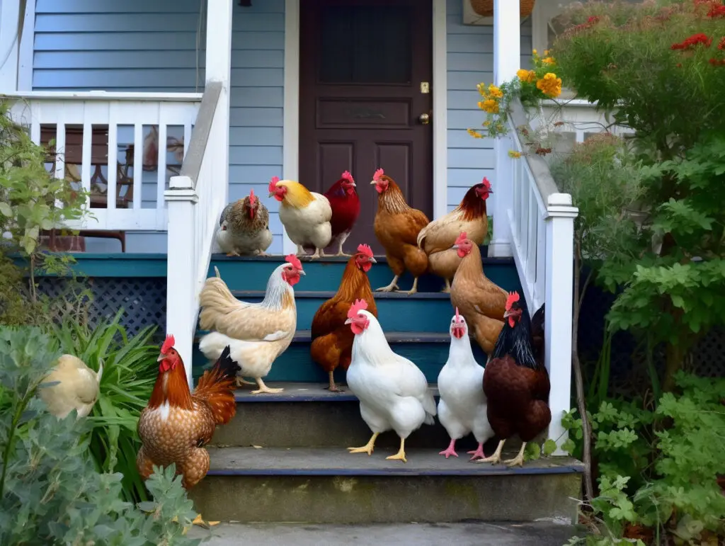 how to keep chickens off your porch
