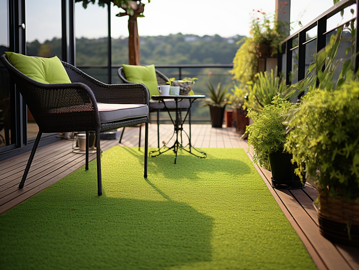 grass mat for balcony